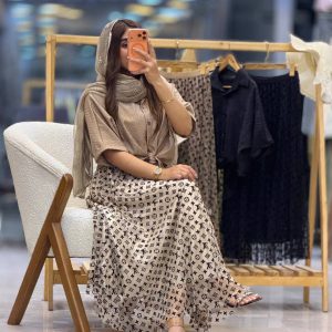 دامن تور مخمل زنانه - تصویر 1