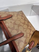 کیف زنانه Coach | کیف دستی شیک و مینیمال دو رنگ مشکی و کرم🆔 کد محصول: BG051 - تصویر 6